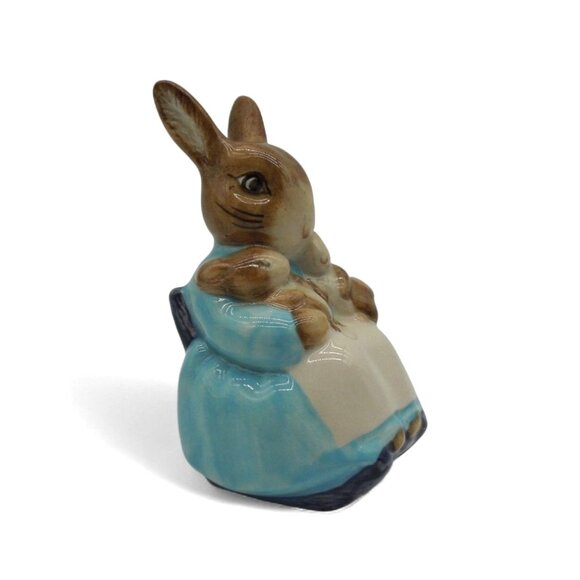 BEATRIX POTTER Beswick Mrs Rabbit And Bunnies 1976 Signed Figurine Vintage - Picture 2 of 10